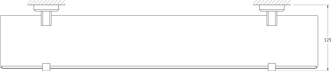 992760 Полка с держателями 60 cm ARTWELLE Hagel - Вид №1