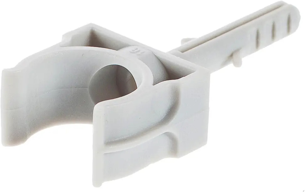 Держатель для труб Экопласт с дюбелем 16 мм, 10 шт - надежное крепление коммуникаций 10057027