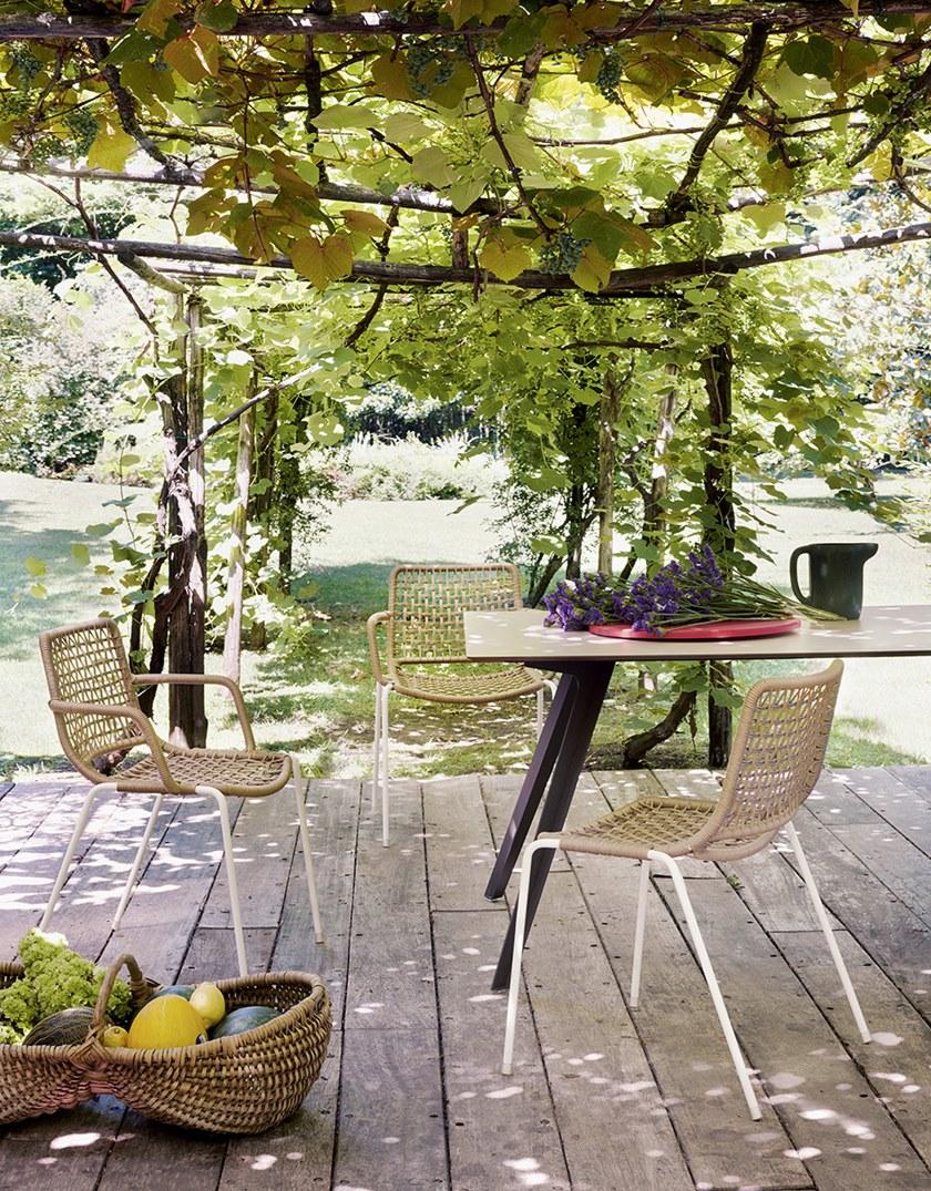 Potocco Стул из стали с подлокотниками Egao 037/pbr - Вид №3