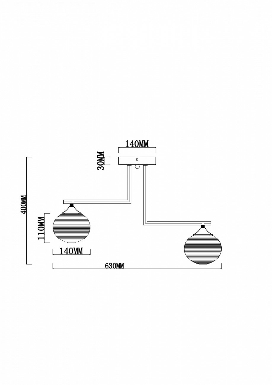 Люстра подвесная серая Dolores 06CH FREYA MODERN 00-3956383 Хром - Вид №1