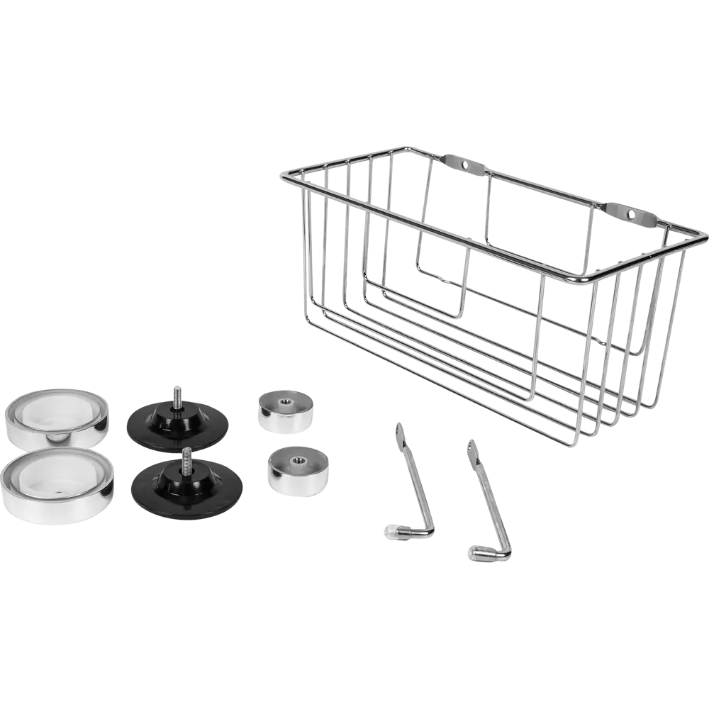 Полка для ванной комнаты Sensea «Simply Lock» на присоске металл SIMPLY LOCK XP STLM-2166822 - Вид №4