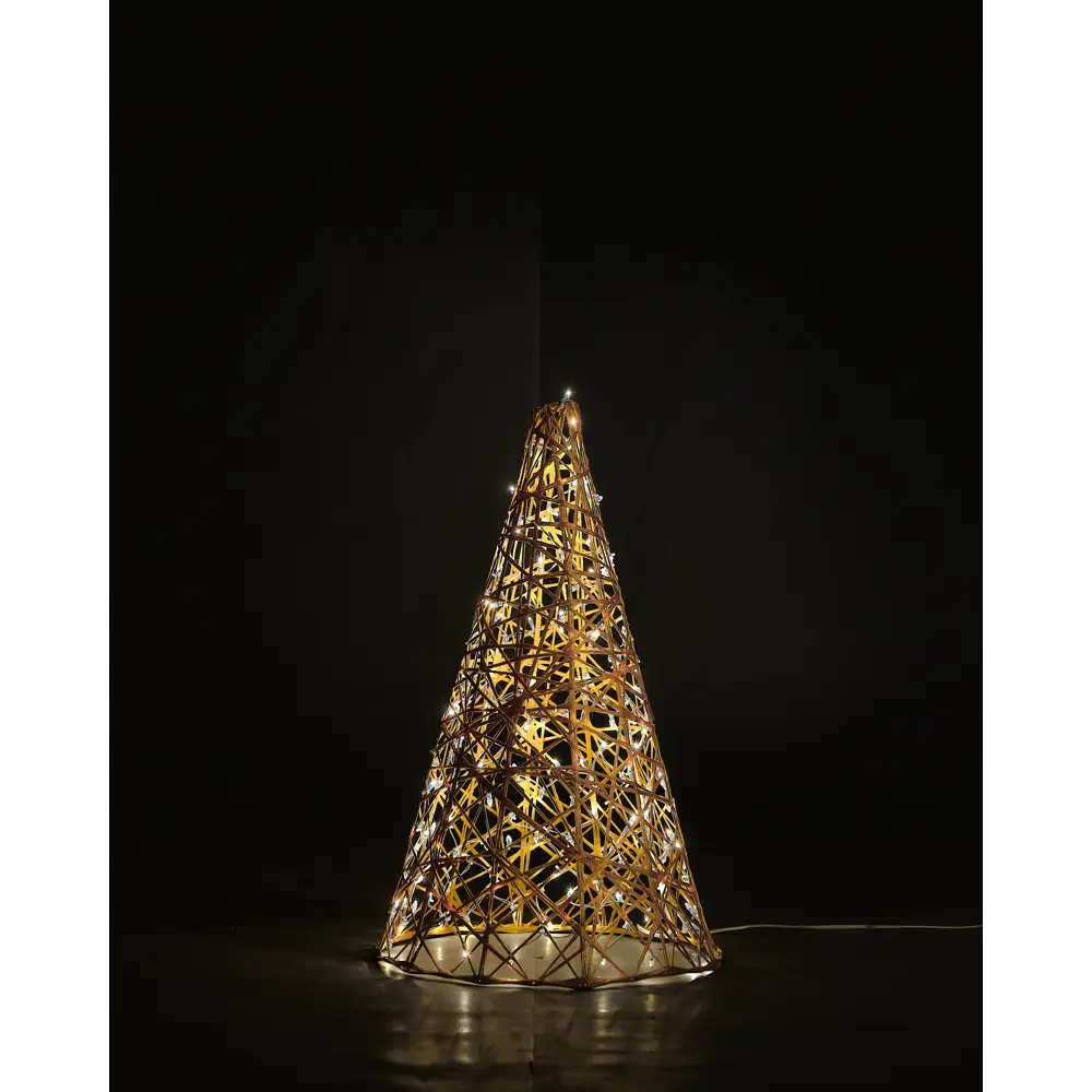 Электрическая светящиеся фигура Конус 400 LED 100x200x100 см теплый белый свет 86164021 STLM-2130939 AJURIO 