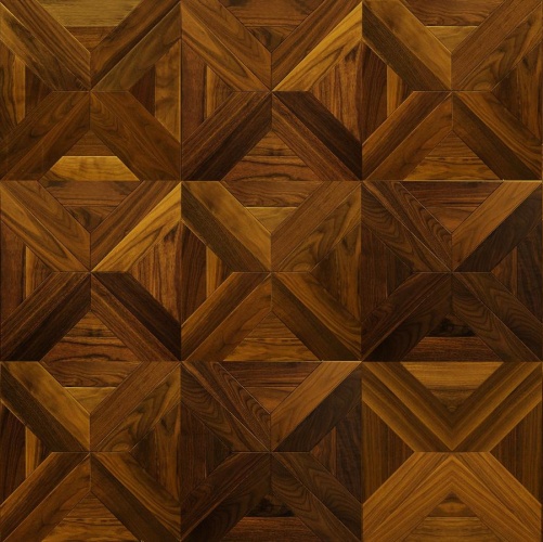 Модульный паркет Marco Ferutti Castello Castello Орех американский Натур (Гладкая) 450х450 мм 2600600050 - Вид №4