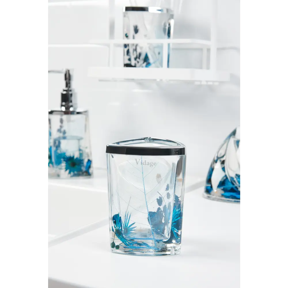 Стакан в ванную Vidage Василек пластик цвет прозрачный STLM-2024640