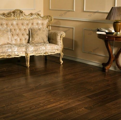 Массивная доска Ashton Бристоль Ясень Натур (Гладкая) 910х123 мм 1000300008