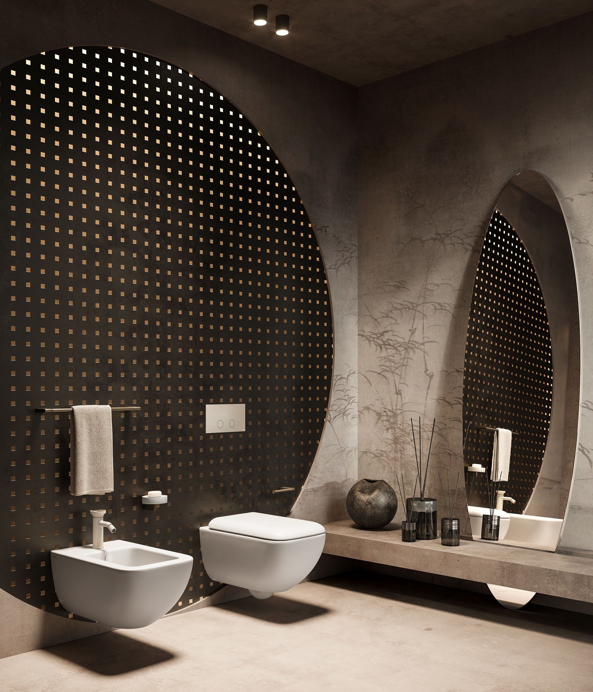 Металлический смеситель для раковины / Смеситель для биде Gessi происхождение ARCH-00120483 - Вид №12