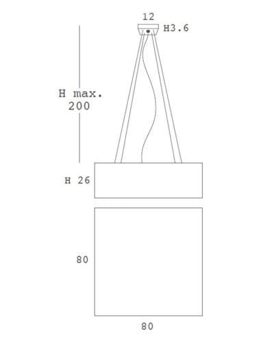 Ткань светодиодный подвесной светильник Olé Lighting Блок ARCH-00055816 - Вид №3