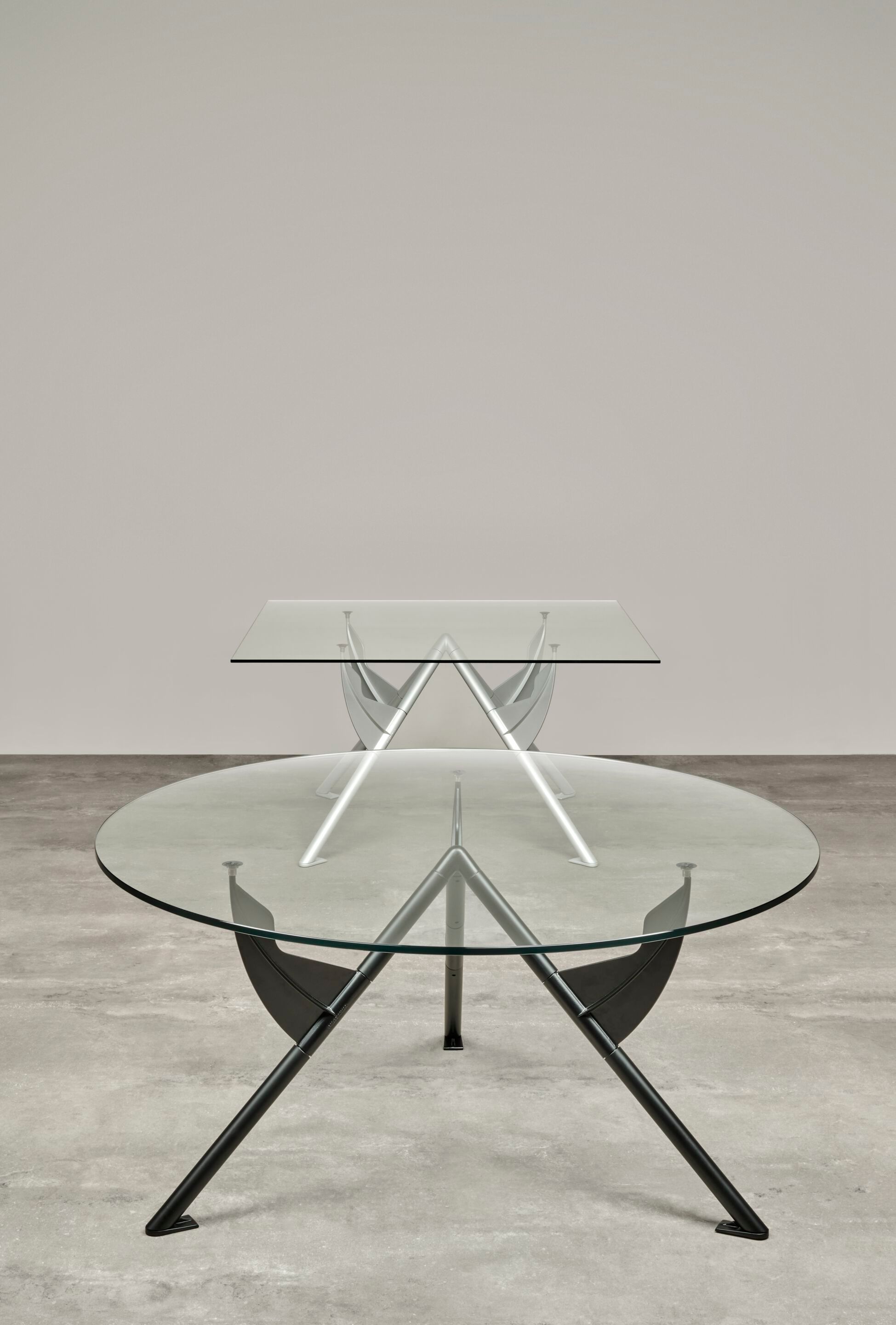 Круглый стол из стали и хрусталя BALERI ITALIA PRESIDENT M ARCH-00137565 - Вид №4