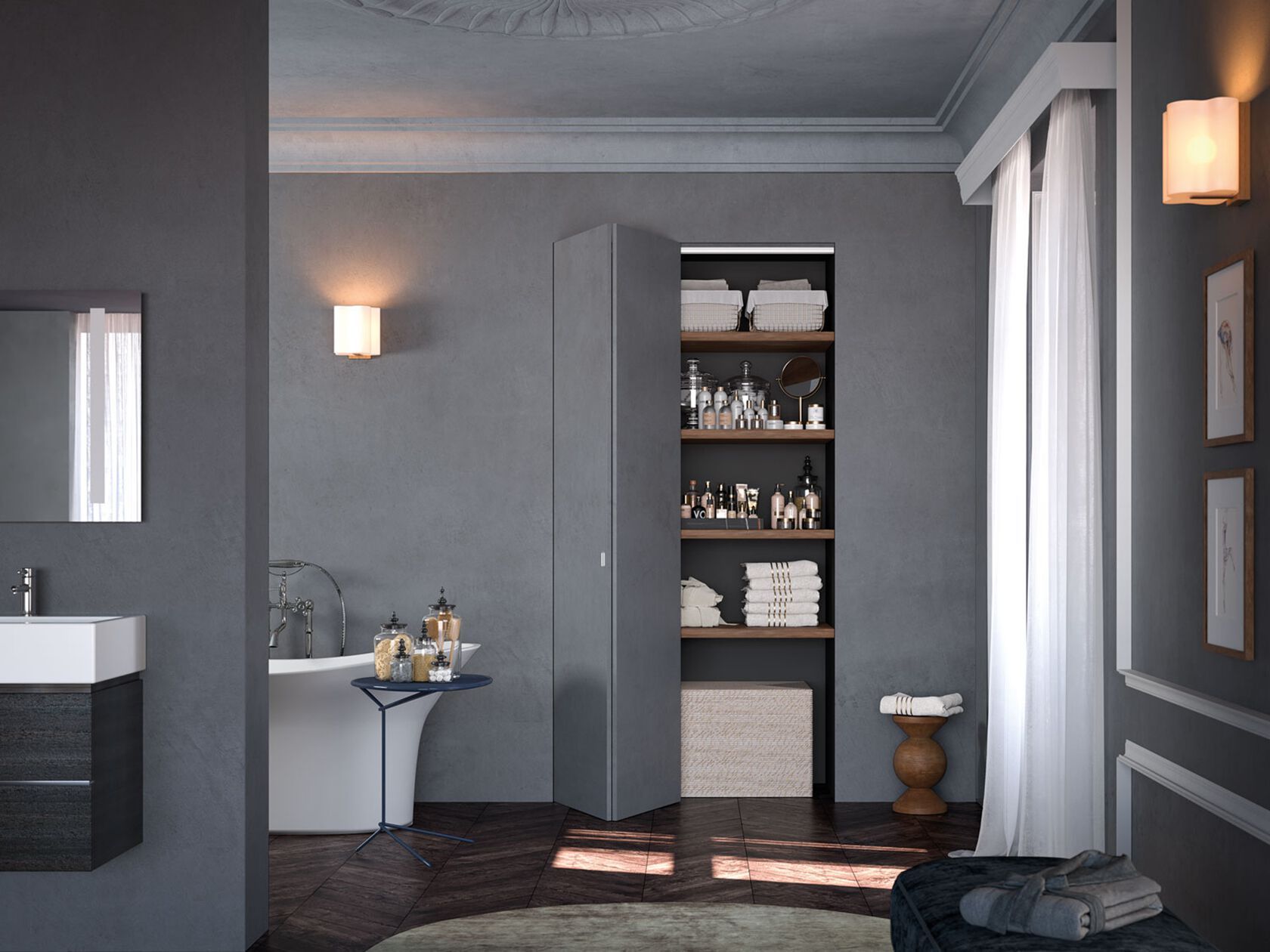 Flush-to-wall closing systems with paintable door panel Eclisse ECLISSE Syntesis ARCH-00109790 - Вид №6