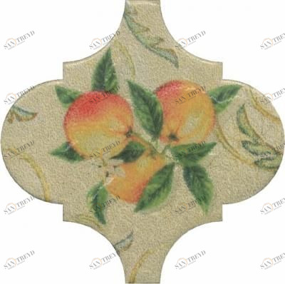 OP\A168\65000 Декор Арабески котто орнамент 6,5*6,5 Kerama Marazzi sun-id-317284