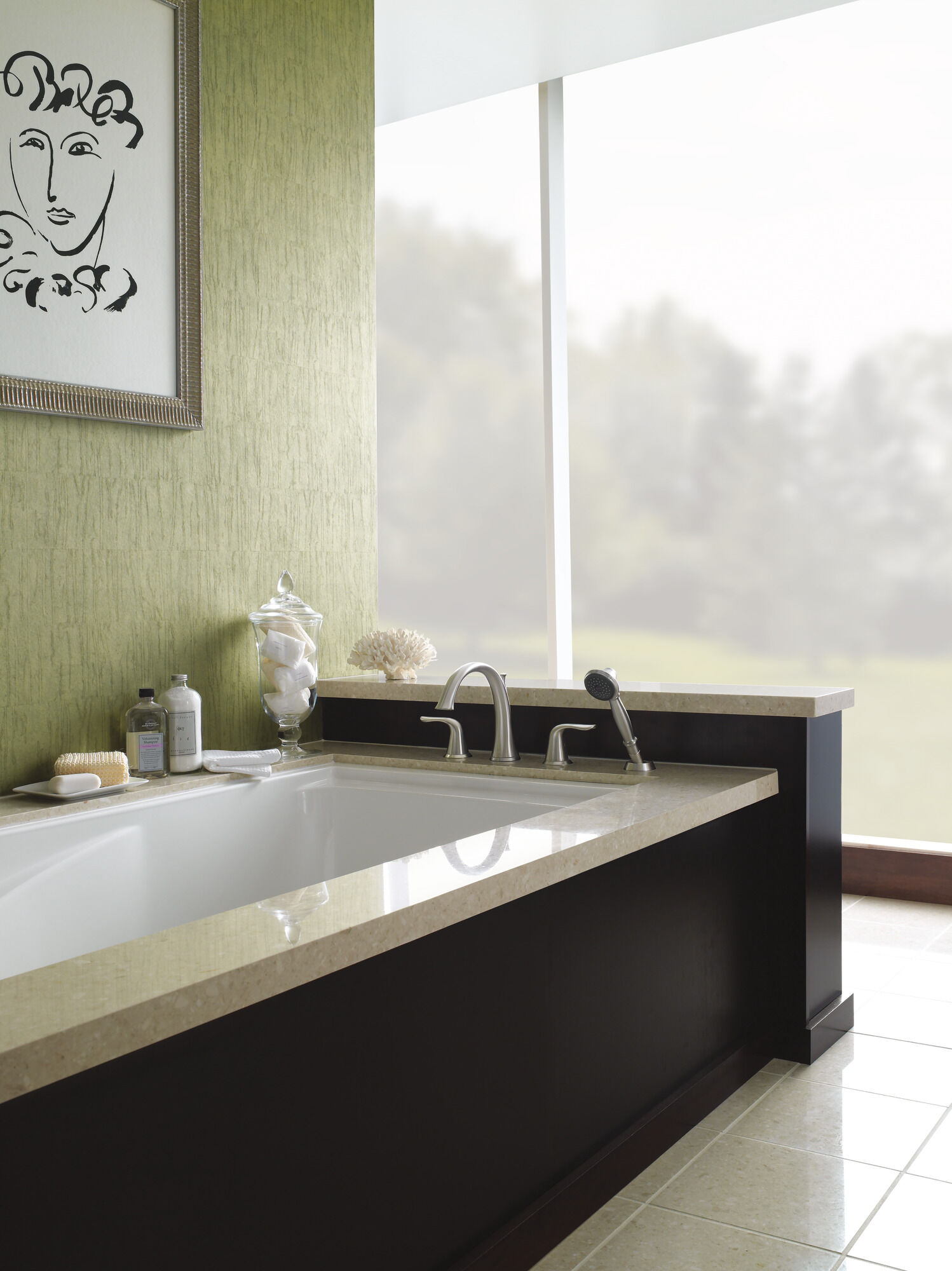 T4738-SS Римская ванна с ручным душем Delta Faucet Lahara Нержавеющая сталь  - Вид №3