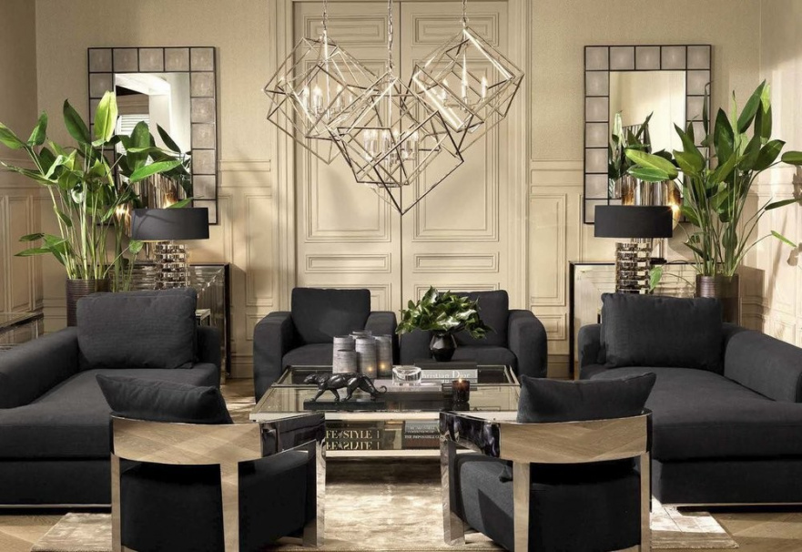 Фонарь Matrix от Eichholtz Хром 109674 EICHHOLTZ ДИЗАЙНЕРСКИЕ, EICHHOLTZ 060615 Хром  - Вид №4