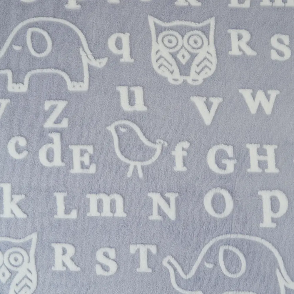 Плед «Сова» 160x200 см фланель цвет серый Santreyd STLM-2134352 - Вид №1