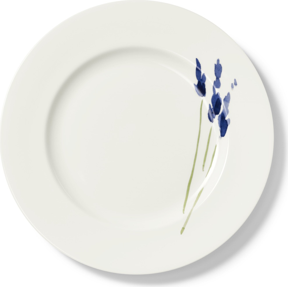 10639810 Dibbern Тарелка обеденная Dibbern "Впечатление.Дельфиниум" 28см Фарфор 