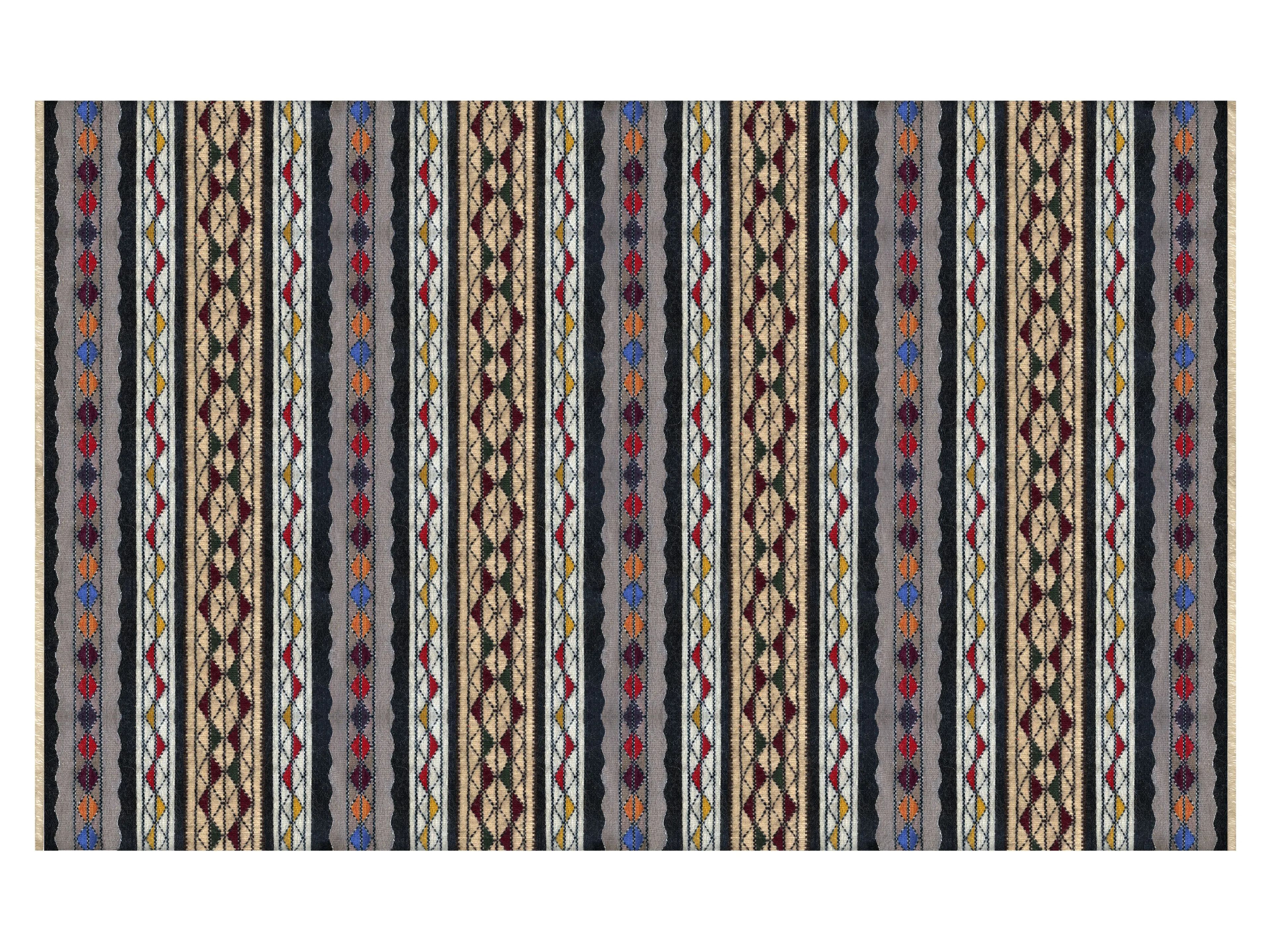 Шерстяной узор ручной работы ковер Eugenia Pinna Levante ARCH-00073181