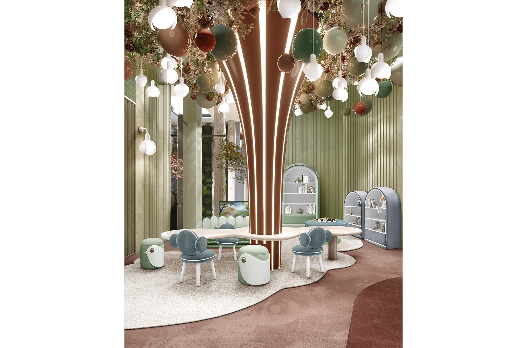 CIST691 Детские пуфики Птица Circu  - Вид №10