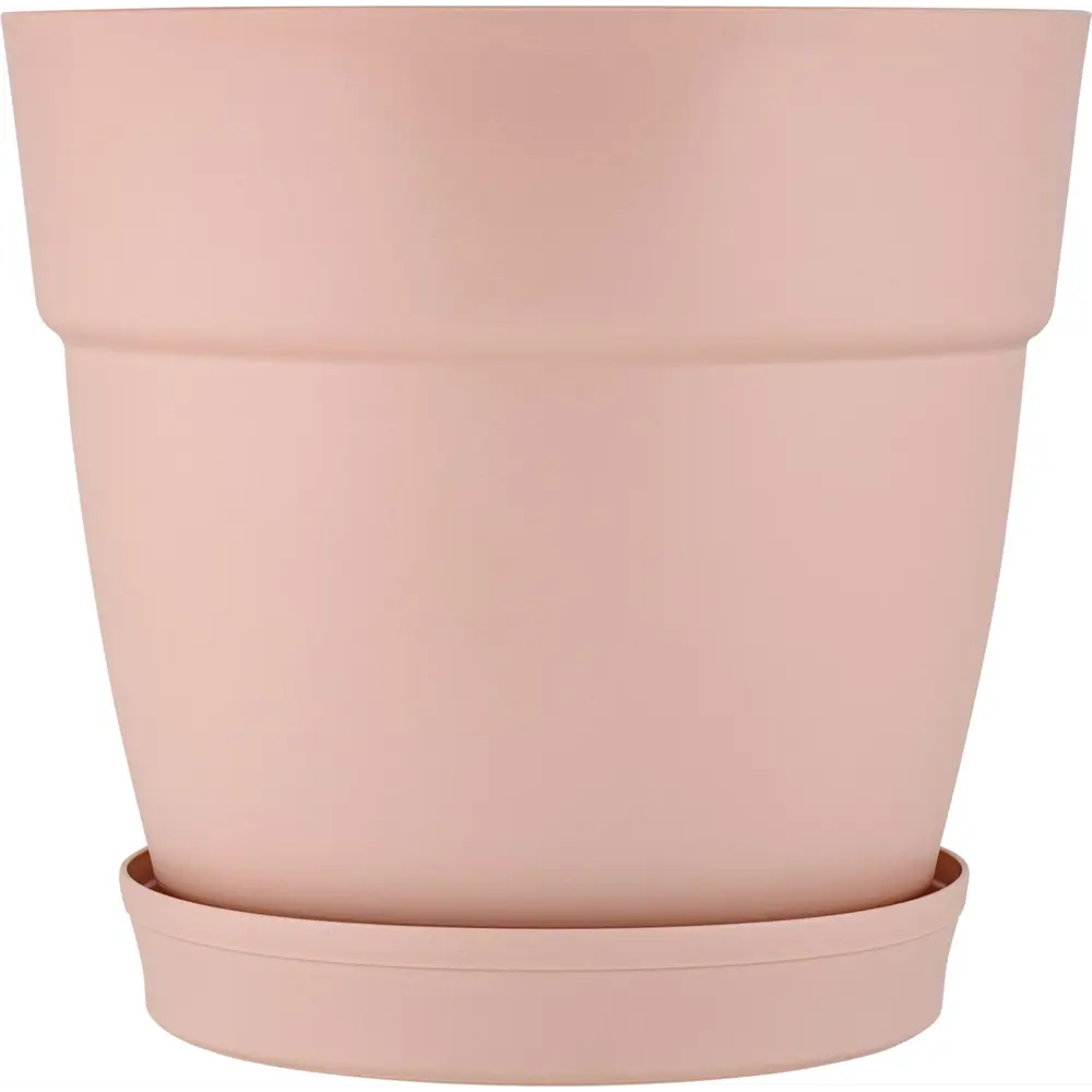 Горшок цветочный Ingreen Villa de Fiori ø13 см v1.1 л пластик розовый STLM-2130559 - Вид №1