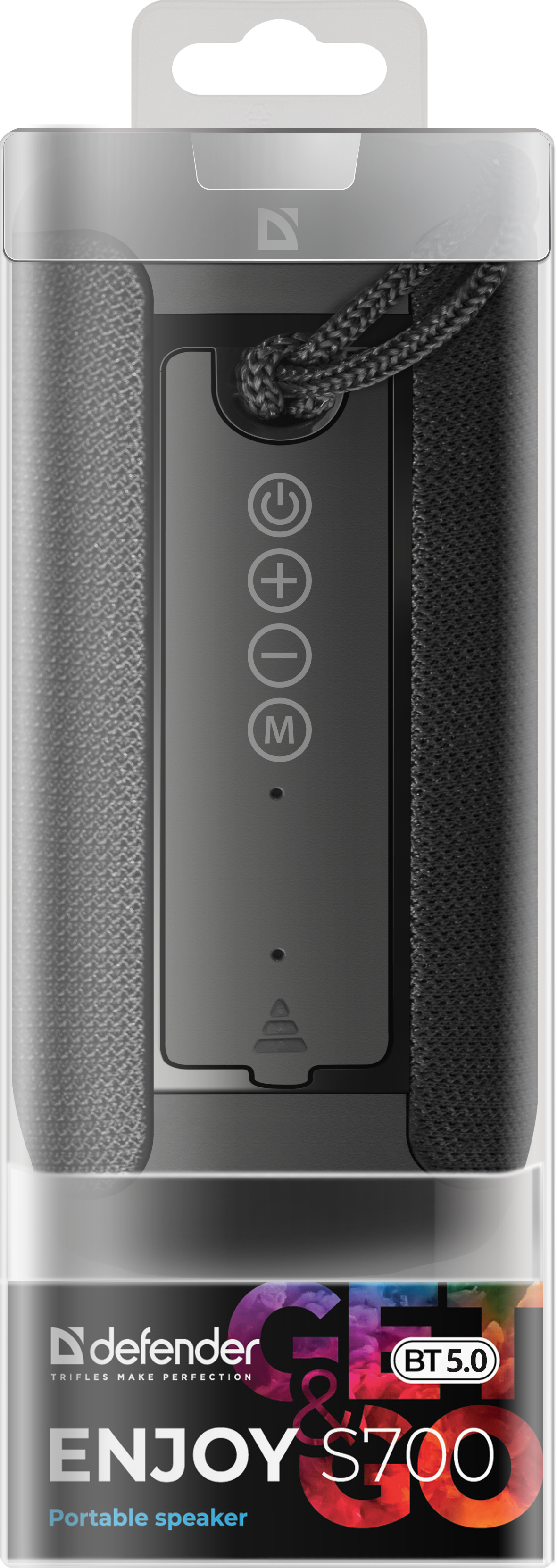 65701 портативная акустика enjoy s700 черный, 10вт, bt/fm/tf/usb/aux Defender Santreyd  - Вид №4