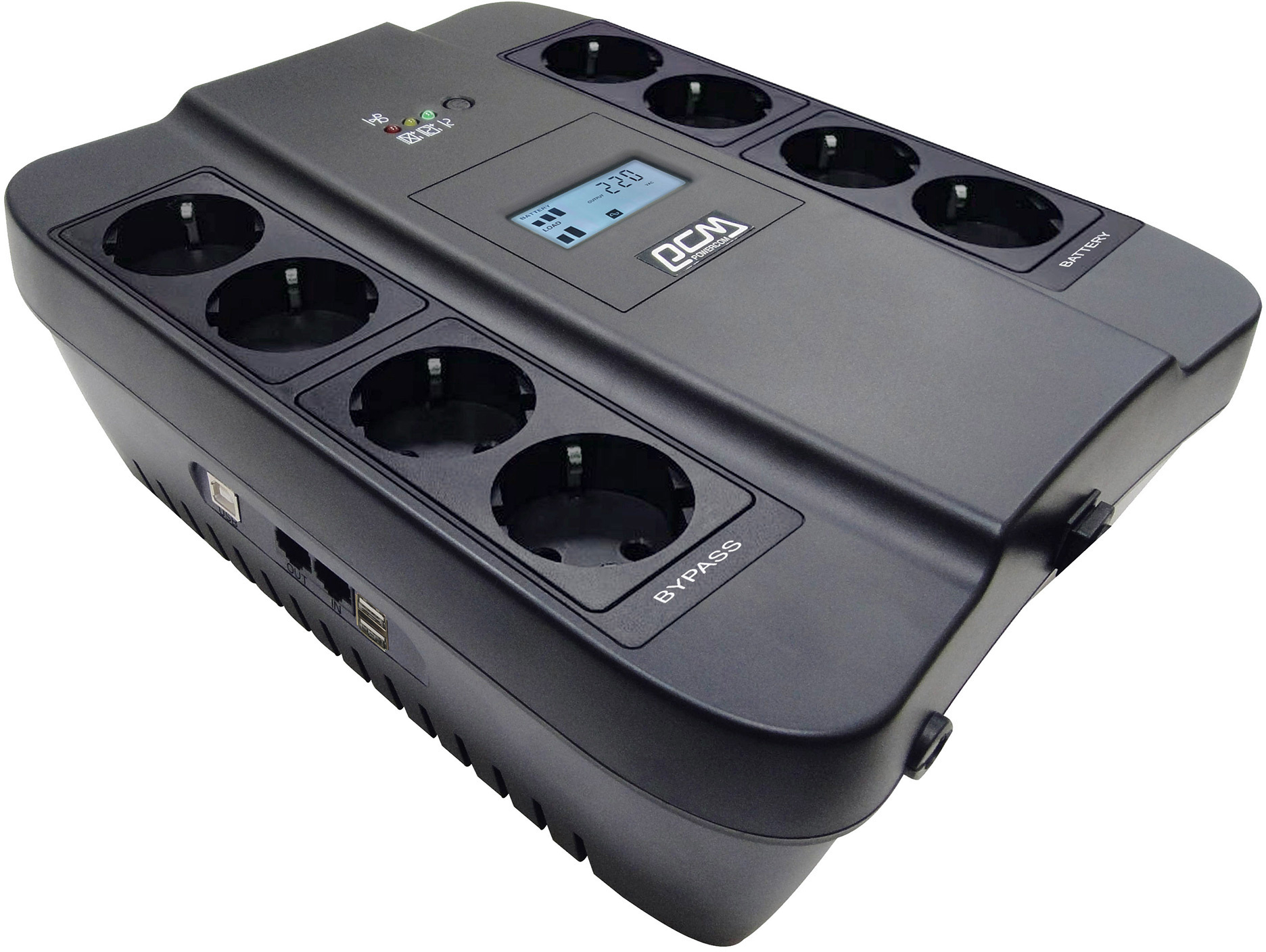 90322623 Источник бесперебойного питания SPD-550U LCD USB 550VA/330W черный STLM-0183955 POWERCOM