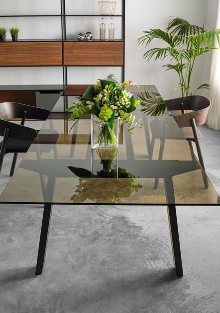 Punt Прямоугольный стол из дерева и стекла sun-id-1455876 - Вид №5