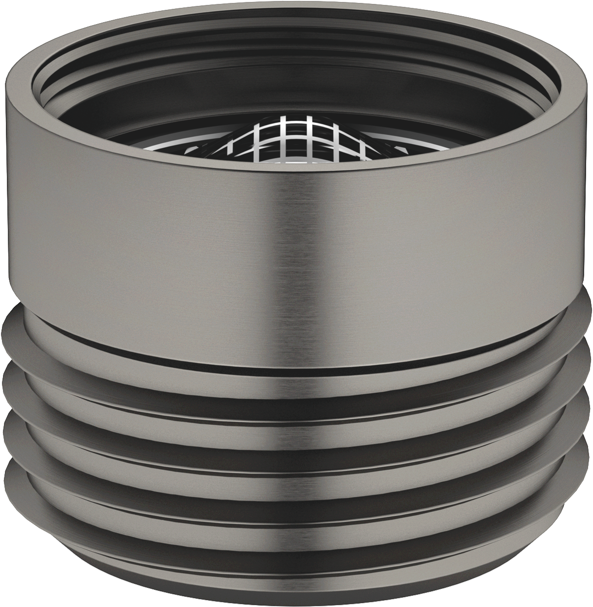 Переходник для душевого отвода 3/8 x 1/2 дюйма - матовая темная платина