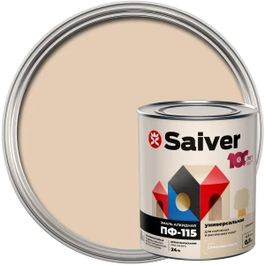 Эмаль ПФ-115 Saiver Lux глянцевая цвет слоновая кость 0.8 кг 83402311 STLM-2072216