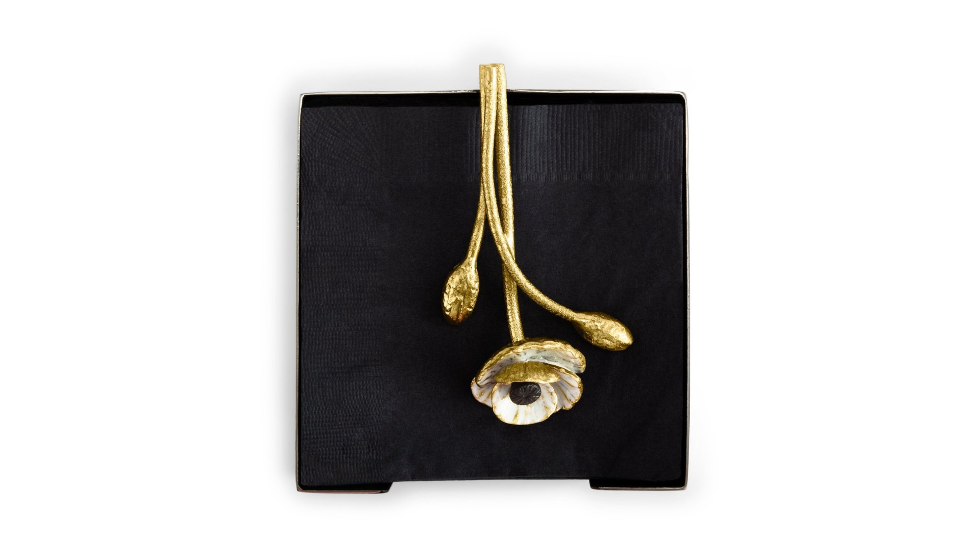 10642292 Michael Aram Подставка для салфеток Michael Aram Анемоны 13см, сталь нержавеющая Сталь нержавеющая  - Вид №2