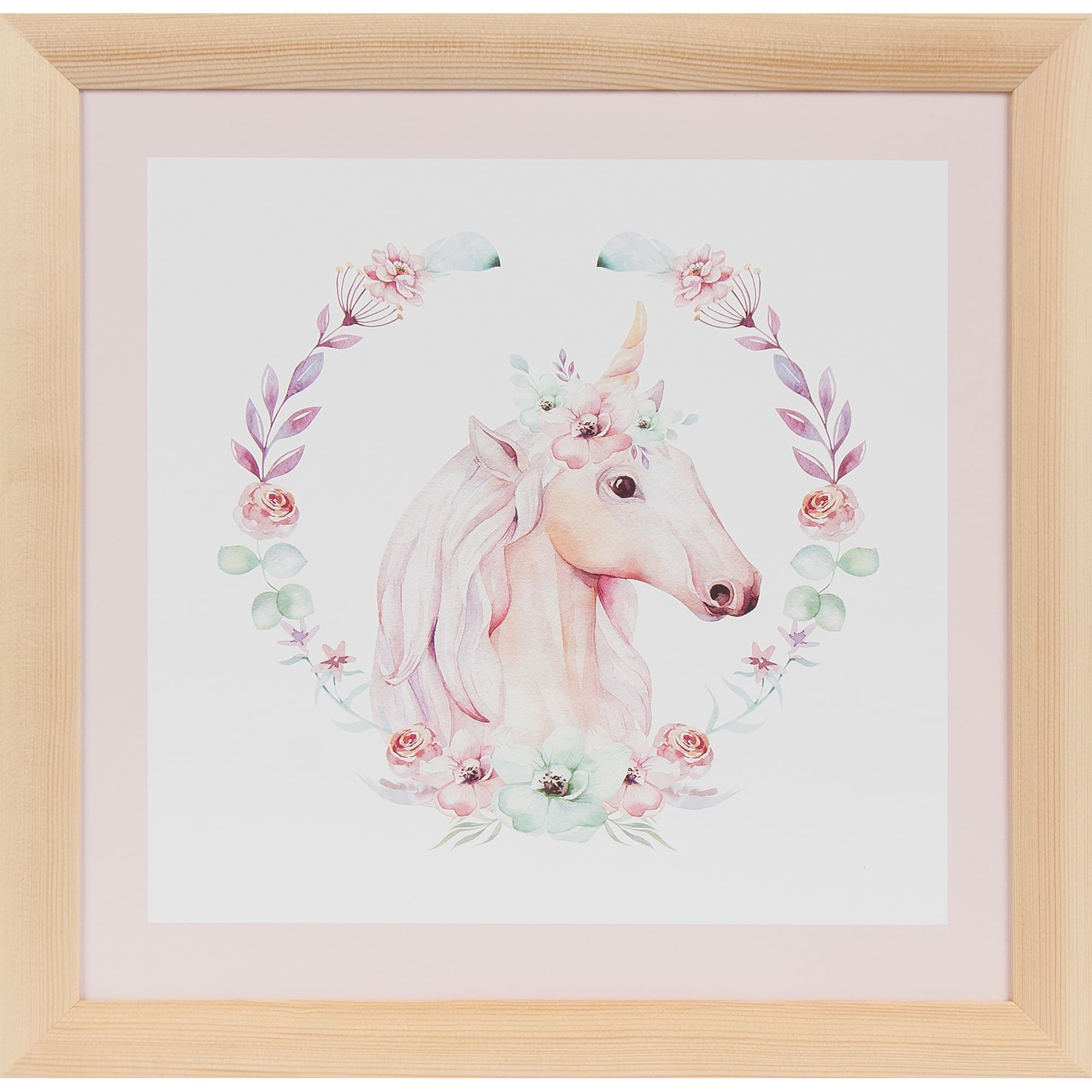 82206338 Постер в раме 40х40 см «Единорог» Santreyd 