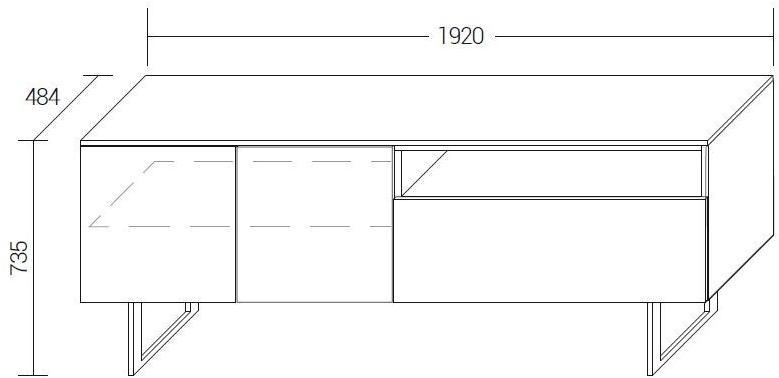 Dall'Agnese Буфет лакированный с распашными дверцами Fashion sun-id-1465299 - Вид №2