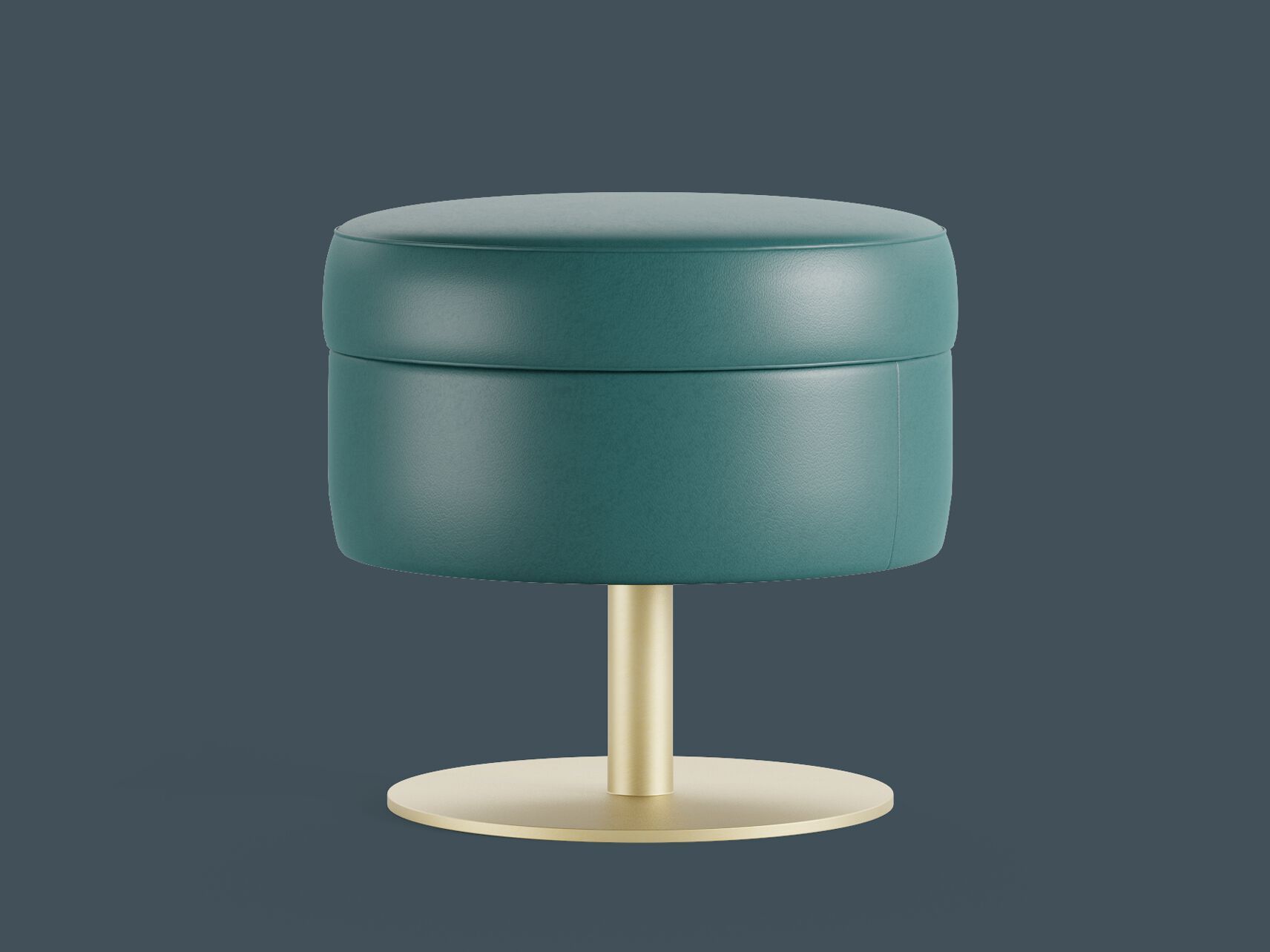 Кожаный низкий стул Borzalino фрисби ARCH-00063082