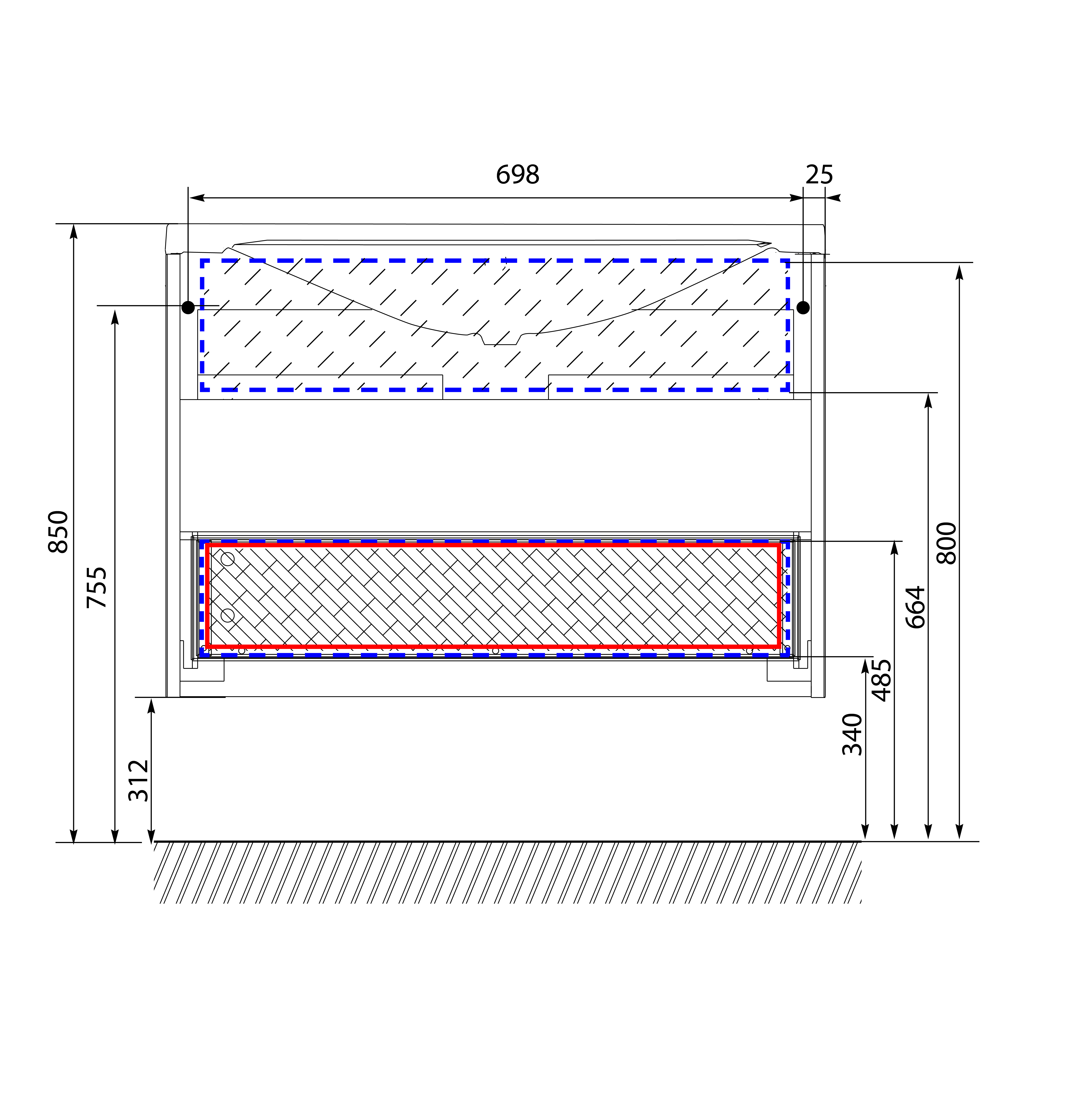 У62206 Тумба с раковиной Bonne 75П 2в.я. White 1 Marka Art - Вид №1