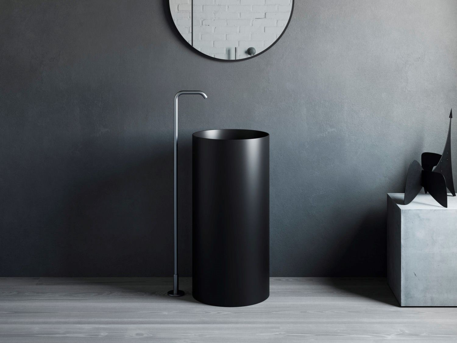 Круглая отдельно стоящая раковина Corian® Rexa Unico ARCH-00009956