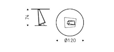 Круглый стол из стали и хрусталя Cattelan italia ROGER ARCH-00148784 - Вид №1