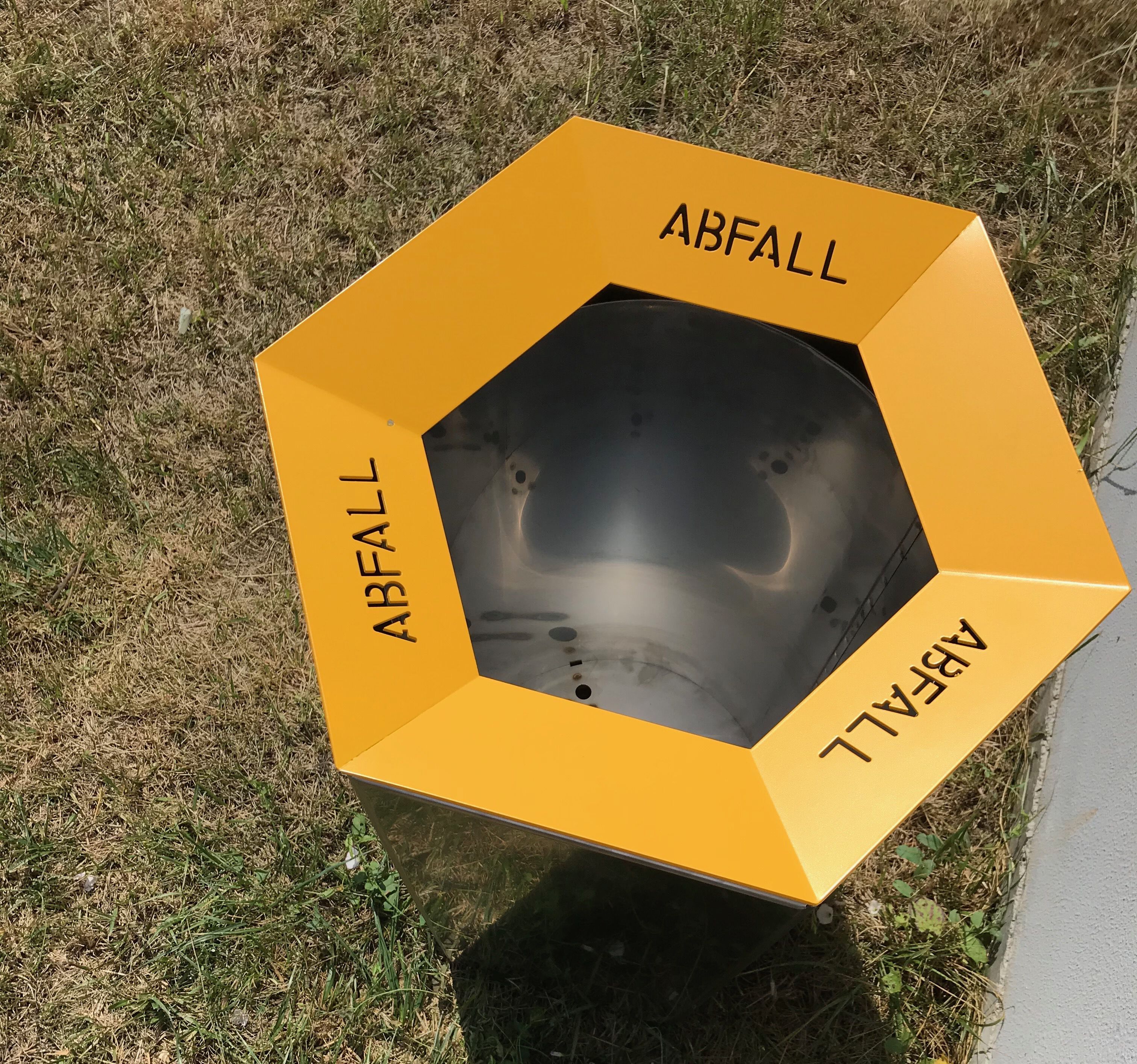 Открытый мусорный бак из нержавеющей стали для утилизации отходов CITYSì BEEHIVE ARCH-00014716 - Вид №3