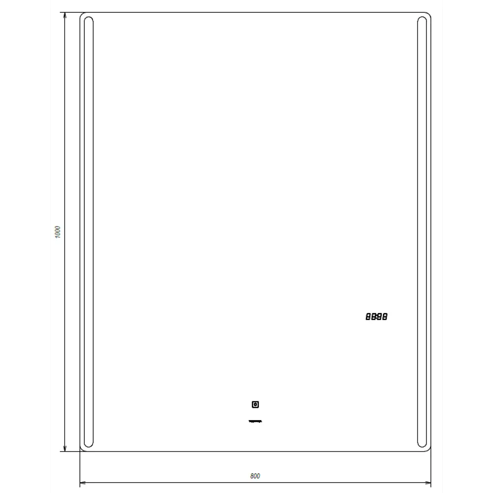 Зеркало Maya Comfort с подсветкой 80x100 см VIGO STLM-2174165 - Вид №8
