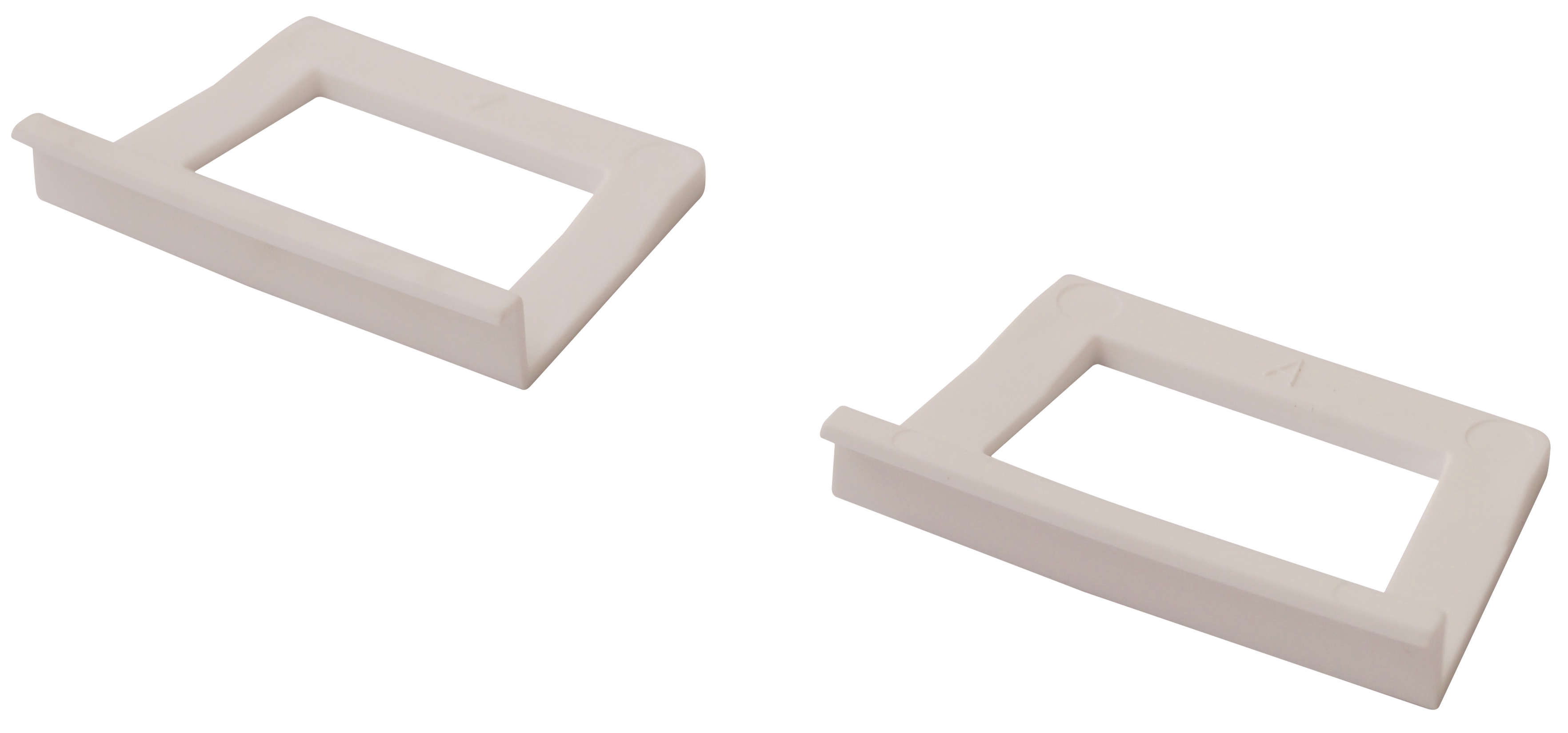 84966606 Ручки для москитных сеток ПВХ цвет белый 2 шт. STLM-0057459 TECH-KREP  - Вид №1