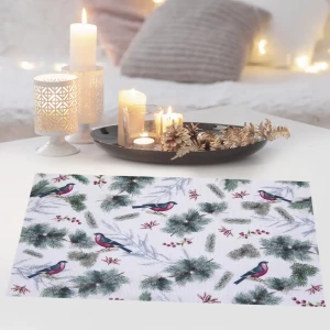 Салфетка 30x45 см Птицы-1 зеленая 84547181 STLM-2091388