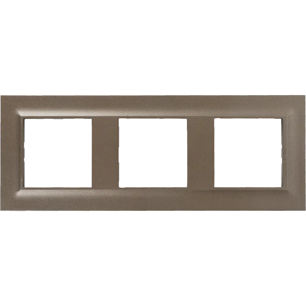 Рамка для розеток и выключателей Legrand Structura 3 поста, цвет шампань STLM-2125252