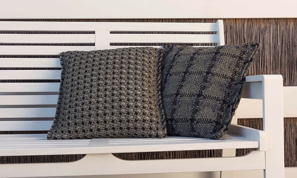 Подушка Gan Checks green от GAN GAN ОРНАМЕНТ 321552 Серый  - Вид №3