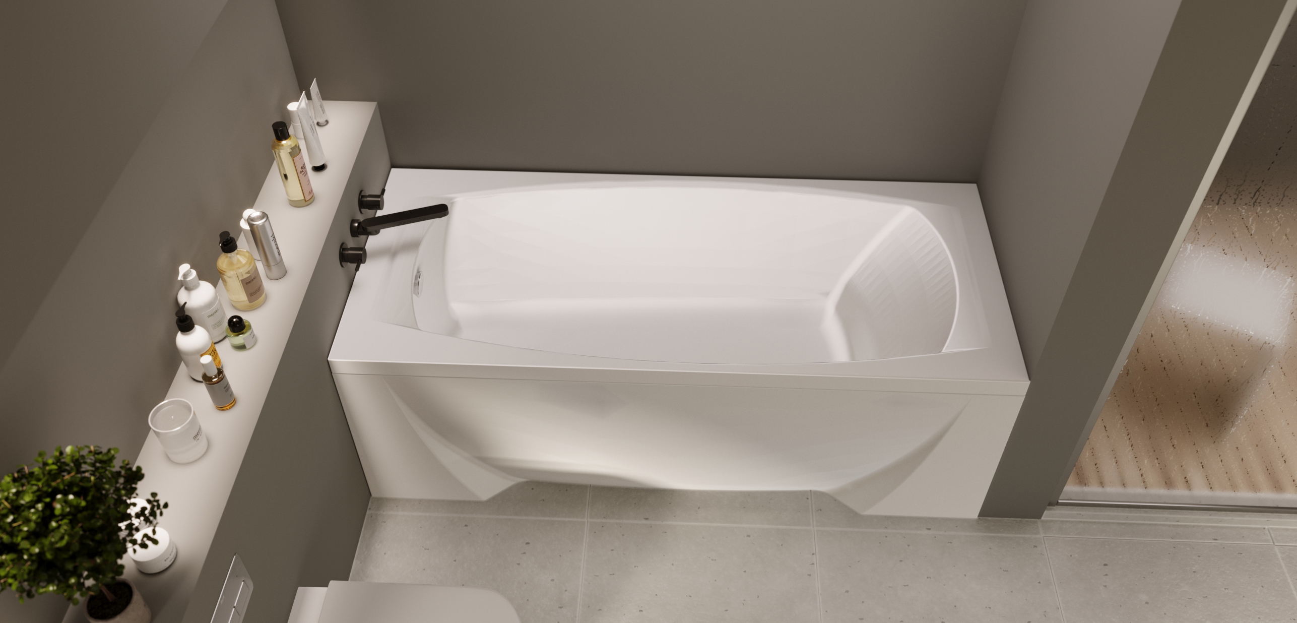 У44074 Ванна Marka One PRAGMATIKA 193-170x80 1 Marka PRAGMATIKA  - Вид №3