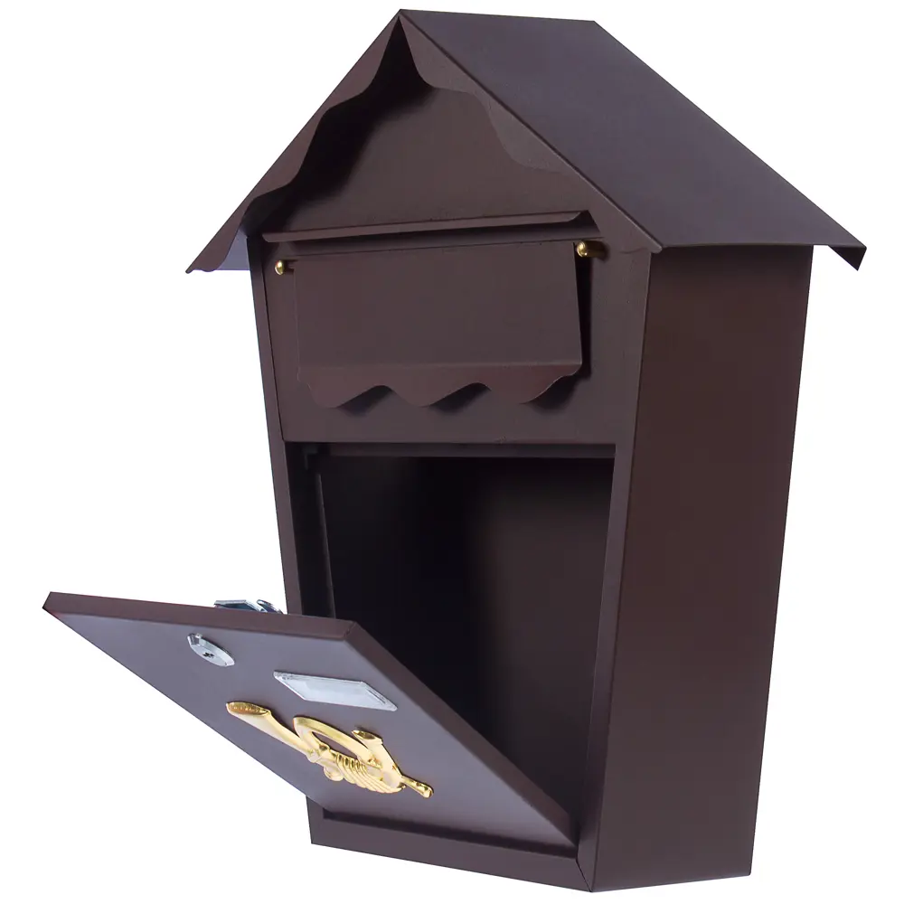 Ящик почтовый Standers YX-7011-BR сталь цвет коричневый STLM-2009356 - Вид №1