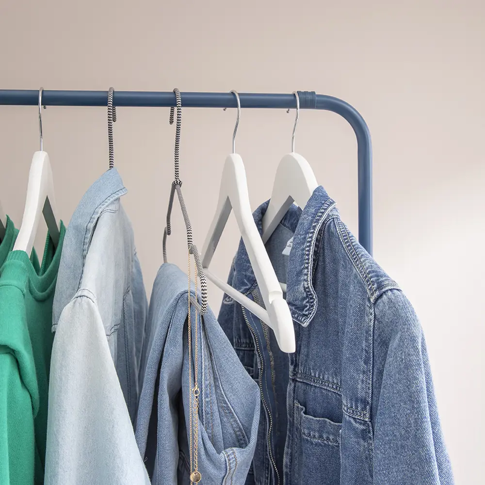 Плечики для одежды KONSENSA 44.5 см дерево цвет белый 4 шт Плечики деревянные STLM-2008168 - Вид №5