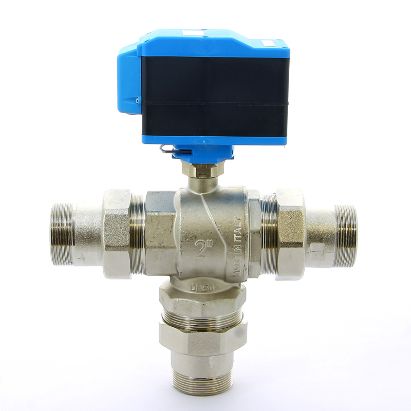 Кран шаровой с разъемными соединениями НН трехходовой MODULO PLUS с сервоприводом EMMETI 2" 01425714 - Вид №4