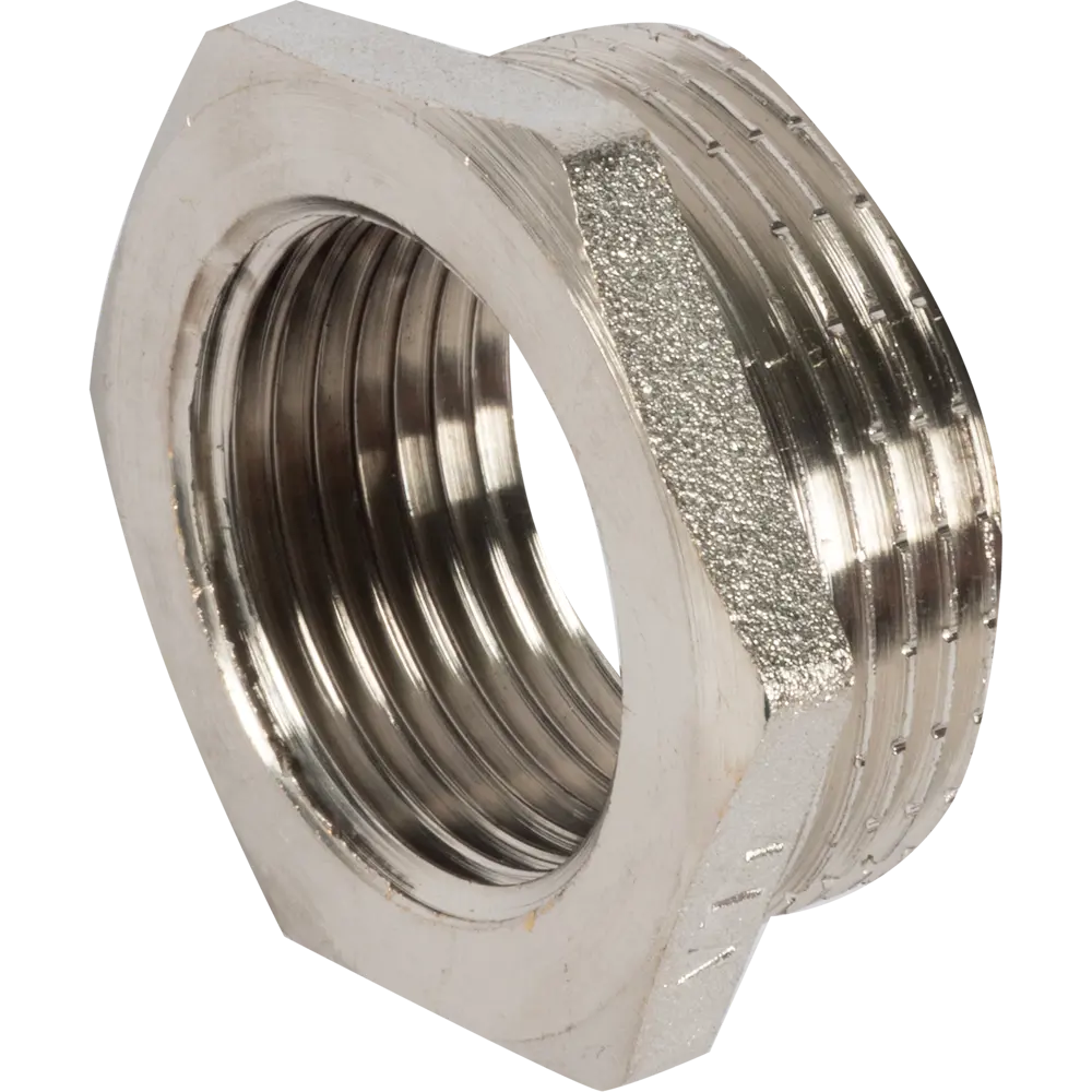 Футорка Valtec 1 1/4"х1" наружная-внутренняя резьба никелированная латунь VTr.581.N.0706 STLM-2082134