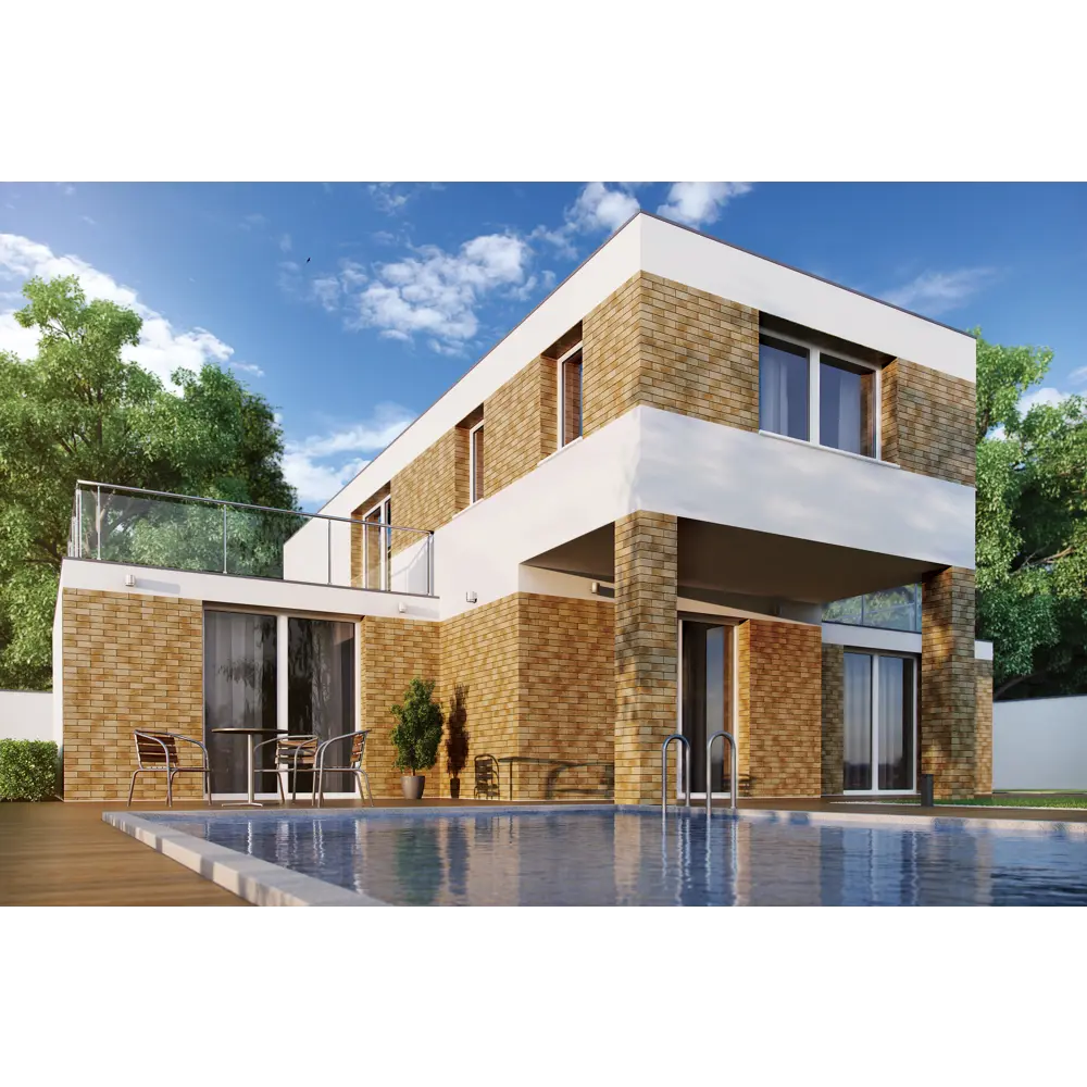 Плитка клинкерная Cerrad Rustico коричнево-оранжевый 0.5 м² STLM-2119486 - Вид №2