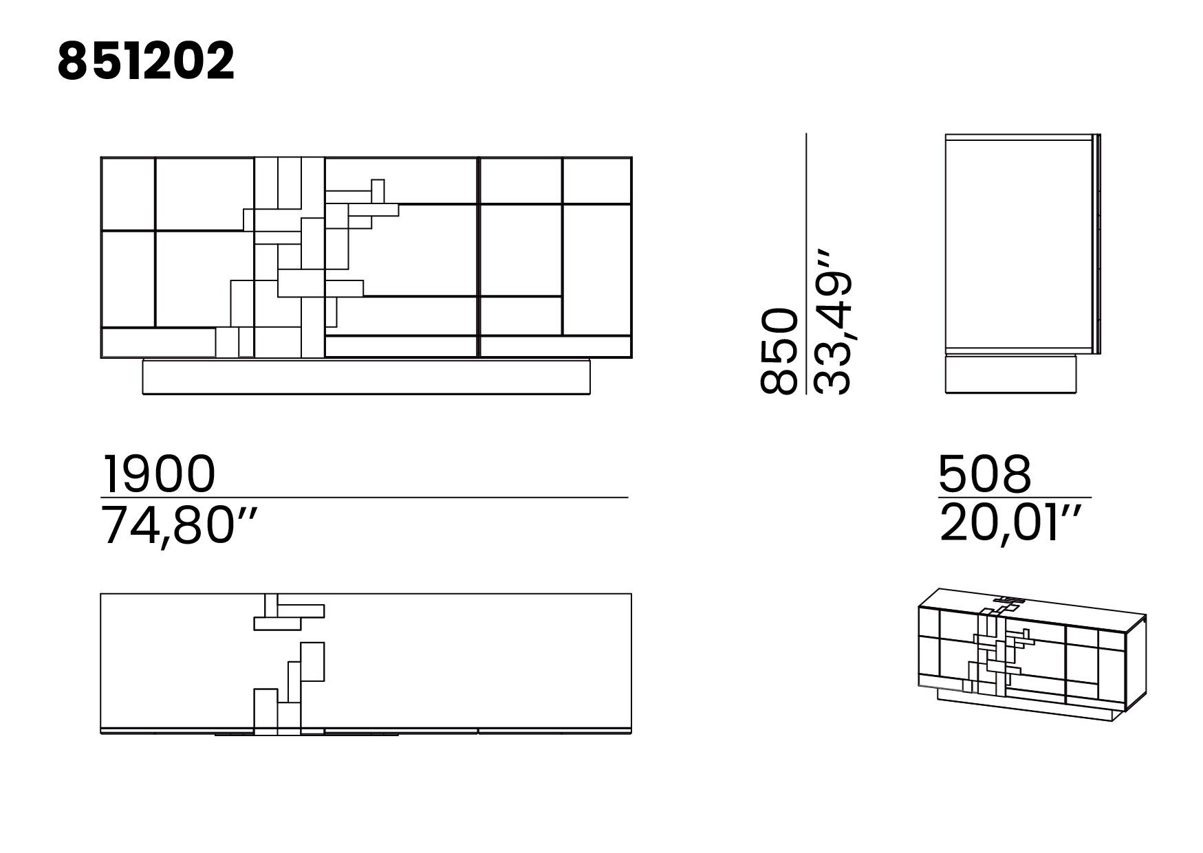 Шкаф с распашными дверями animovel Уэмбли ARCH-00039859 - Вид №3