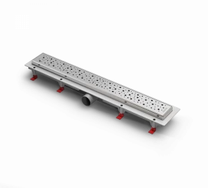 Водоотводящий желоб ALPEN Square ALP-750SN1 с рамкой