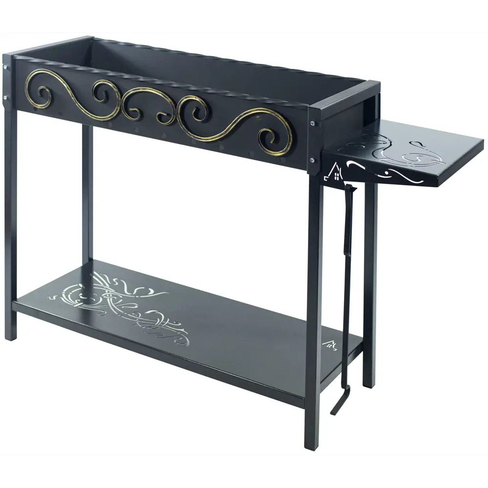 Мангал Дачный сезон Садко С-80 112x36x80 см сталь черный Santreyd STLM-2060966 - Вид №1