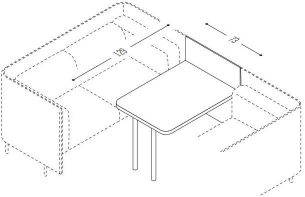 COR Акустическая рабочая станция из ткани для открытого пространства Floater sun-id-1501681 - Вид №3