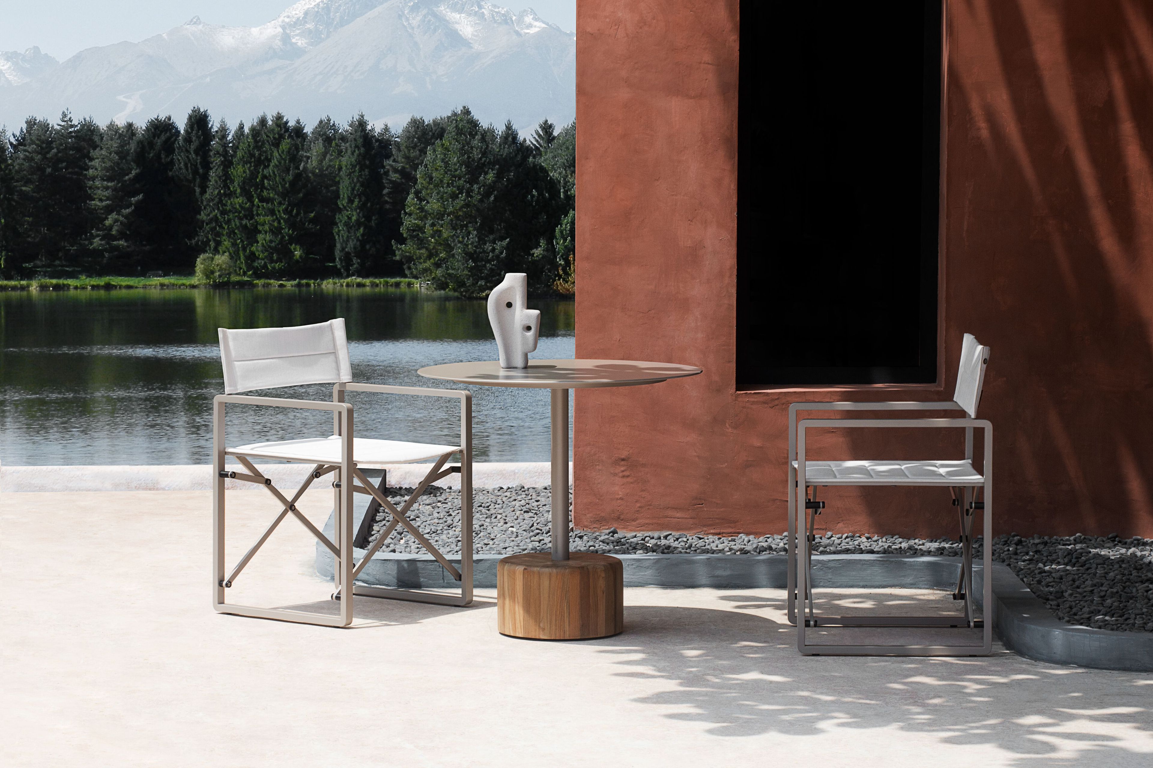 Круглый стол с алюминиевым верхом и каменным основанием MAMAGREEN Glyph ARCH-00104560 - Вид №8